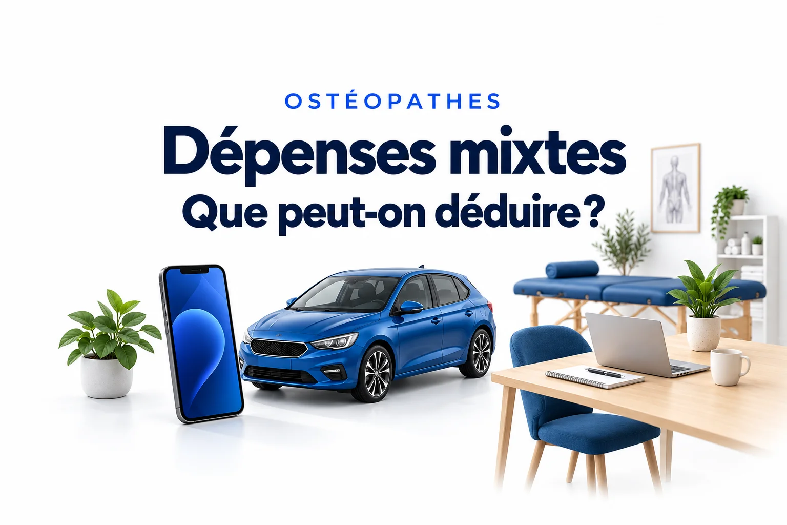 Dépenses mixtes de l'ostéopathe : quels frais pouvez-vous déduire ?